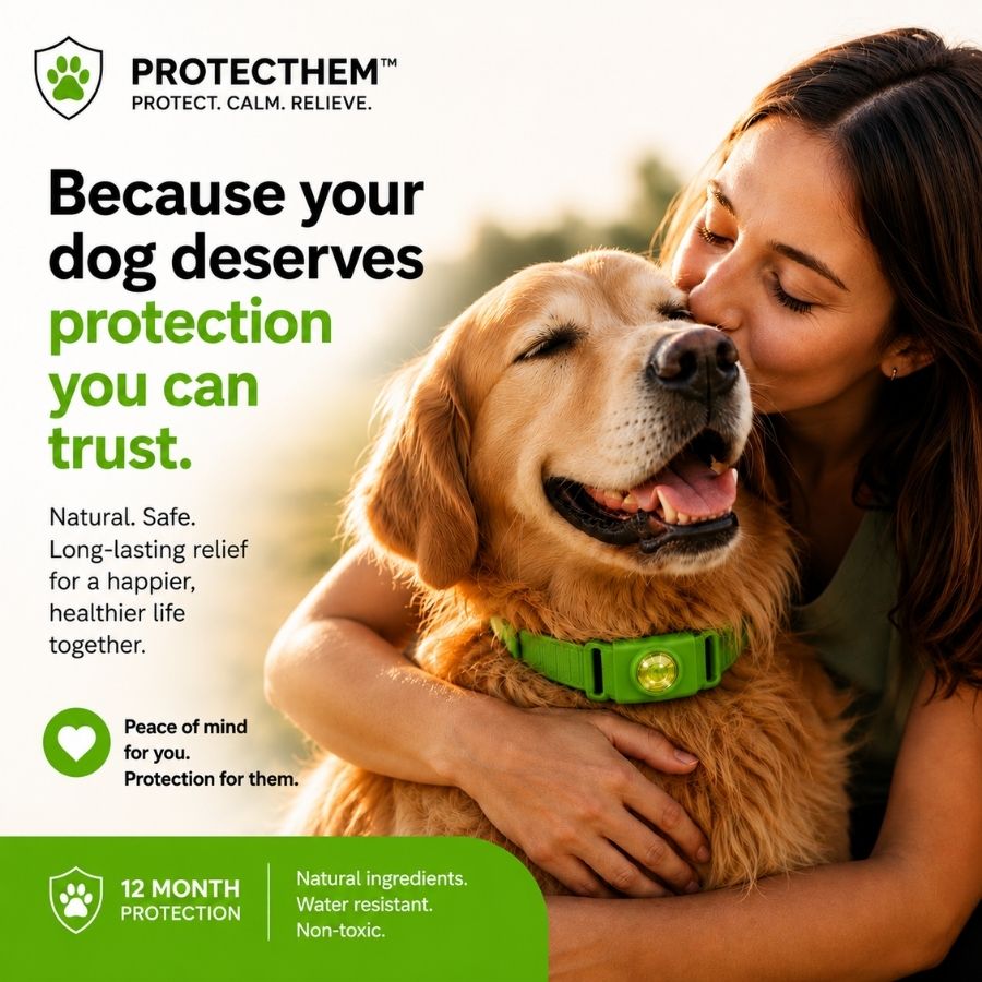 🐕 PROTECTHEM™ Natural Flea & Tick Protection Collar